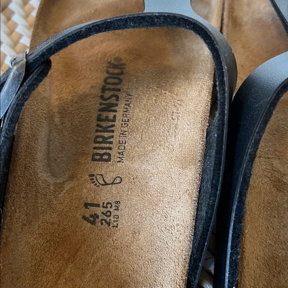 Birkenstock Sz 41 Metallic Gray Thong Sandals - Picture 6 of 6